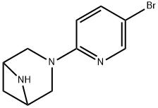 3-(5-溴吡啶-2-基)-3,6-二氮杂双环[3.1.1]庚烷 结构式