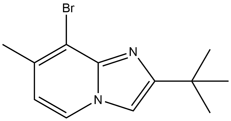 8-bromo-2-(tert-butyl)-7-methylimidazo[1,2-a]pyridine 结构式