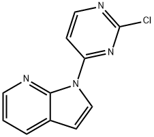 1H-Pyrrolo[2,3-b]pyridine, 1-(2-chloro-4-pyrimidinyl)- 结构式