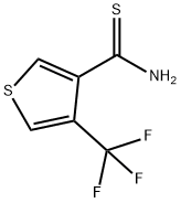 4-(trifluoromethyl)thiophene-3-carbothioamide 结构式