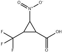 2-nitro-3-(trifluoromethyl)cyclopropane-1-carboxylic acid 结构式