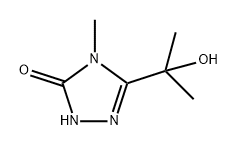 5-(2-羟基丙烷-2-基)-4-甲基-2,4-二氢-3H-1,2,4-三唑-3-酮 结构式