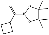 2-(1-环丁基乙烯基)-4,4,5,5-四甲基-1,3,2-二噁硼烷 结构式
