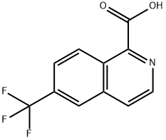 6-(三氟甲基)异喹啉-1-羧酸 结构式