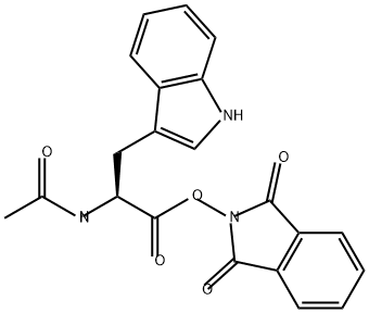 Tryptophan, N-acetyl-, 1,3-dihydro-1,3-dioxo-2H-isoindol-2-yl ester 结构式