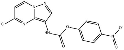 Carbamic acid, N-(5-chloropyrazolo[1,5-a]pyrimidin-3-yl)-, 4-nitrophenyl ester 结构式