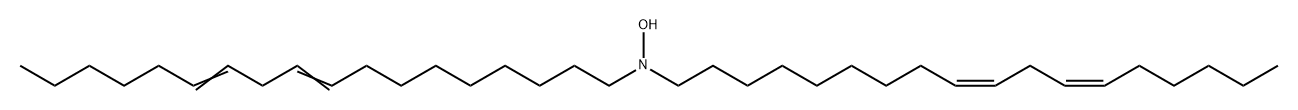 9,12-Octadecadien-1-amine, N-hydroxy-N-(9Z,12Z)-9,12-octadecadien-1-yl-, (9Z,12Z)- 结构式