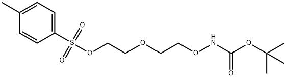 叔丁酯-氨氧基-二聚乙二醇-对甲苯磺酸酯 结构式