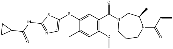 SOQUELITINIB 结构式