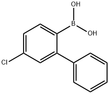 5-氯联苯-2-硼酸 结构式