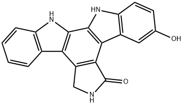 3-羟基-6,7,12,13-四氢-5H-吲哚并[2,3-A]吡咯并[3,4-C]咔唑-5-酮 结构式