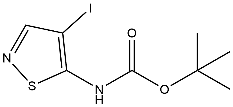 tert-butyl (4-iodoisothiazol-5-yl)carbamate 结构式