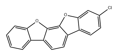2-氯苯并[2,1-B:3,4-B′]双苯并呋喃 结构式