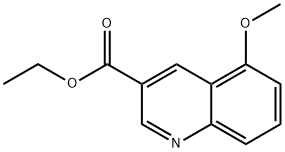 5-甲氧基喹啉-3-羧酸乙酯 结构式