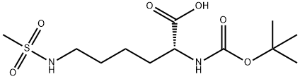 D-Lysine, N2-[(1,1-dimethylethoxy)carbonyl]-N6-(methylsulfonyl)- 结构式