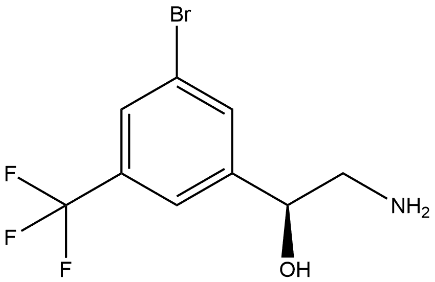 Benzenemethanol, α-(aminomethyl)-3-bromo-5-(trifluoromethyl)-, (αS)- 结构式