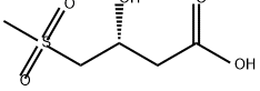 (3R)-3-hydroxy-4-methanesulfonylbutanoic acid 结构式