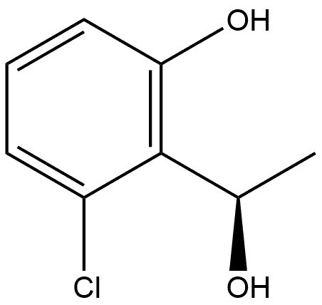 (αR)-2-Chloro-6-hydroxy-α-methylbenzenemethanol 结构式