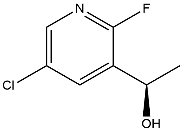 (1R)-1-(5-chloro-2-fluoro-3-pyridyl)ethanol 结构式