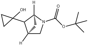 2-Azabicyclo[2.1.1]hexane-2-carboxylic acid, 5-(1-hydroxycyclopropyl)-, 1,1-dime… 结构式