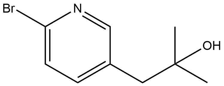 1-(6-溴吡啶-3-基)-2-甲基丙-2-醇 结构式