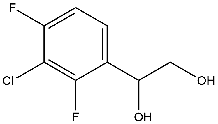 1-(3-Chloro-2,4-difluorophenyl)-1,2-ethanediol 结构式