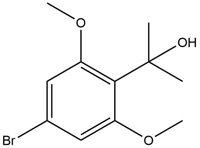 2-(4-溴-2,6-二甲氧基苯基)丙-2-醇 结构式