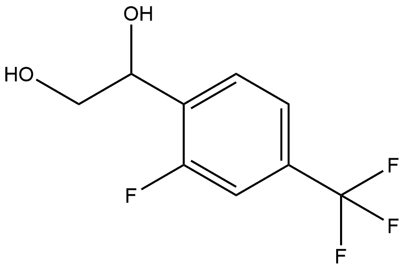 1-[2-Fluoro-4-(trifluoromethyl)phenyl]-1,2-ethanediol 结构式