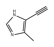 5-乙炔基-4-甲基-1H-咪唑 结构式