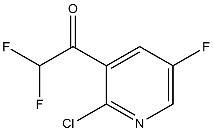 1-(2-Chloro-5-fluoro-3-pyridinyl)-2,2-difluoroethanone 结构式