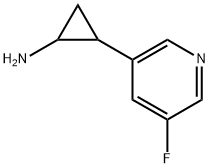 2-(5-氟吡啶-3-基)环丙烷-1-胺 结构式