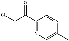 2-氯-1-(5-甲基-2-吡嗪基)乙酮 结构式