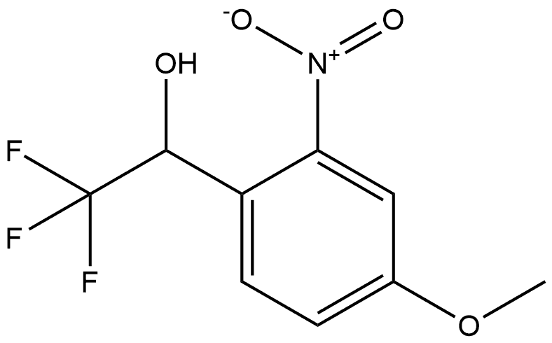 2,2,2-三氟-1-(4-甲氧基-2-硝基苯基)乙醇 结构式