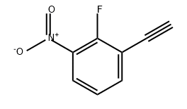 1-乙炔基-2-氟-3-硝基苯 结构式