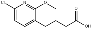 4-(6-chloro-2-methoxypyridin-3-yl)butanoic acid 结构式