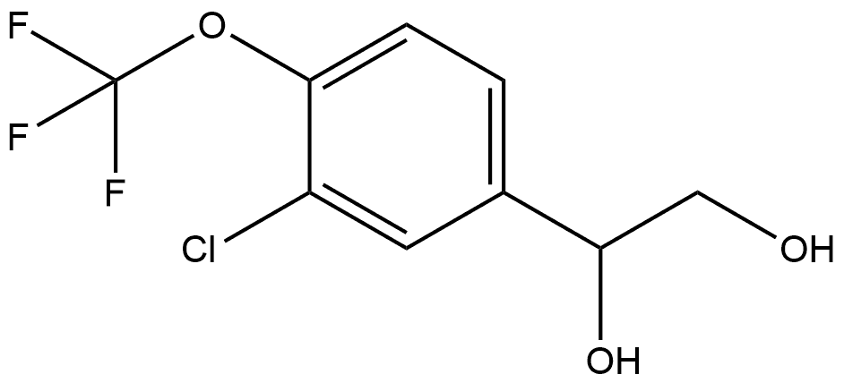 1-[3-Chloro-4-(trifluoromethoxy)phenyl]-1,2-ethanediol 结构式