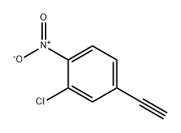 2-氯-4-乙炔基-1-硝基苯 结构式