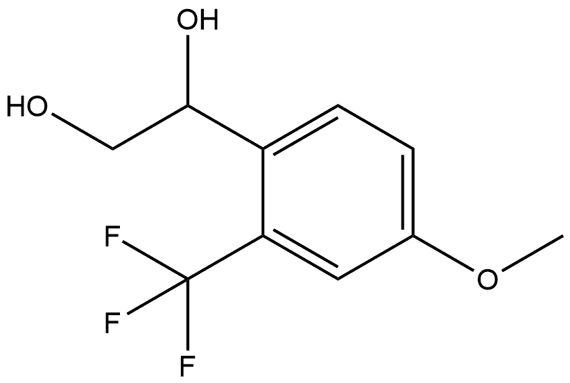 1-[4-Methoxy-2-(trifluoromethyl)phenyl]-1,2-ethanediol 结构式