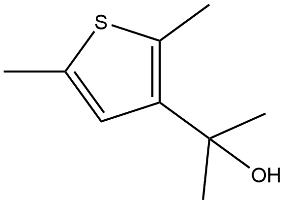 α,α,2,5-Tetramethyl-3-thiophenemethanol 结构式