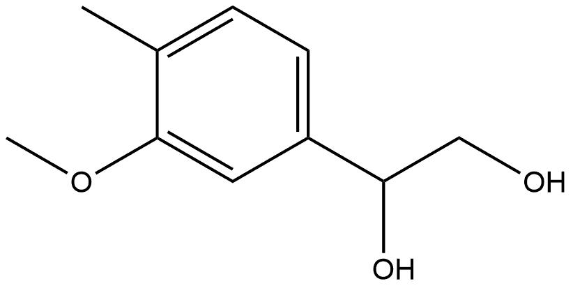 1-(3-Methoxy-4-methylphenyl)-1,2-ethanediol 结构式