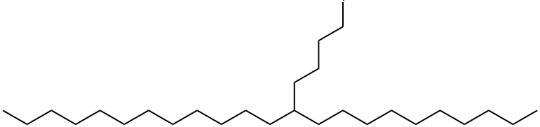 11-(4-碘基丁基)二十三烷 结构式