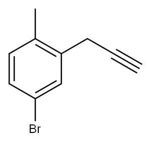 4-溴-1-甲基-2-(丙-2-炔-1-基)苯 结构式