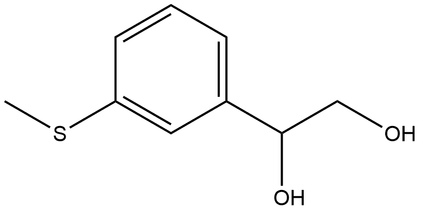 1-[3-(Methylthio)phenyl]-1,2-ethanediol 结构式