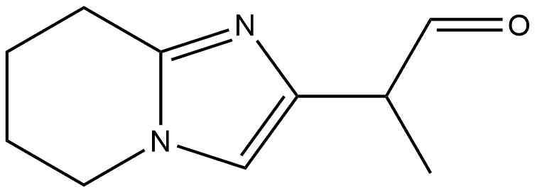 2-(5,6,7,8-四氢咪唑并[1,2-A]吡啶-2-基)丙醛 结构式