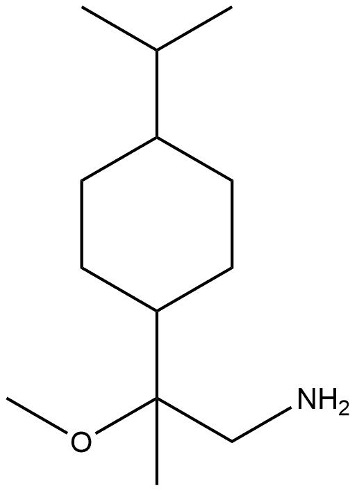 2-methoxy-2-[4-(propan-2-yl)cyclohexyl]propan-1-amine hydrochloride 结构式