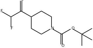 tert-butyl
4-(2,2-difluoroacetyl)piperidine-1-carboxylate 结构式