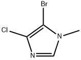 5-溴-4-氯-1-甲基-1H-咪唑 结构式