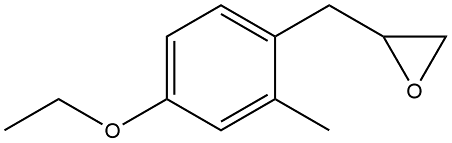 2-[(4-Ethoxy-2-methylphenyl)methyl]oxirane 结构式