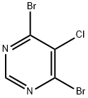 4,6-二溴-5-氯嘧啶 结构式