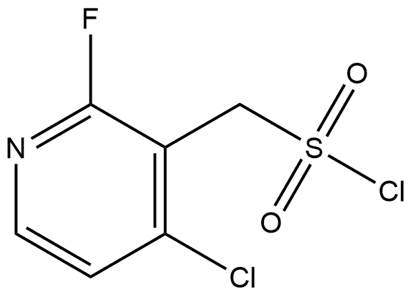 4-Chloro-2-fluoro-3-pyridinemethanesulfonyl chloride (ACI) 结构式